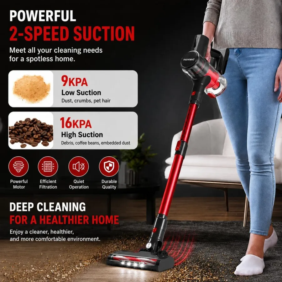 Two Suction Levels for Every Surface