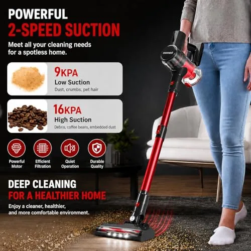 Monmecd C702 Cordless Stick Vacuum